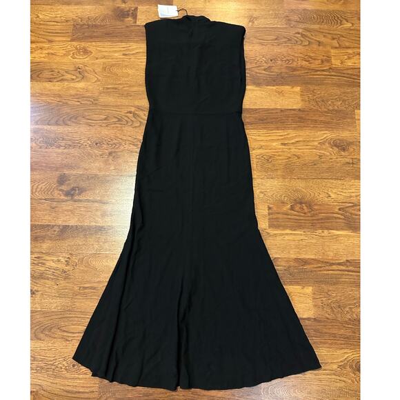 Isabel Marant Women's Rabea Keyhole Sleeveless Crepe Midi Dress Black Sz 36 NWT - Picture 2 of 10